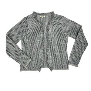 Cocogio Cardigan Sweater Open Front Size M Made In Italy Mohair Wool